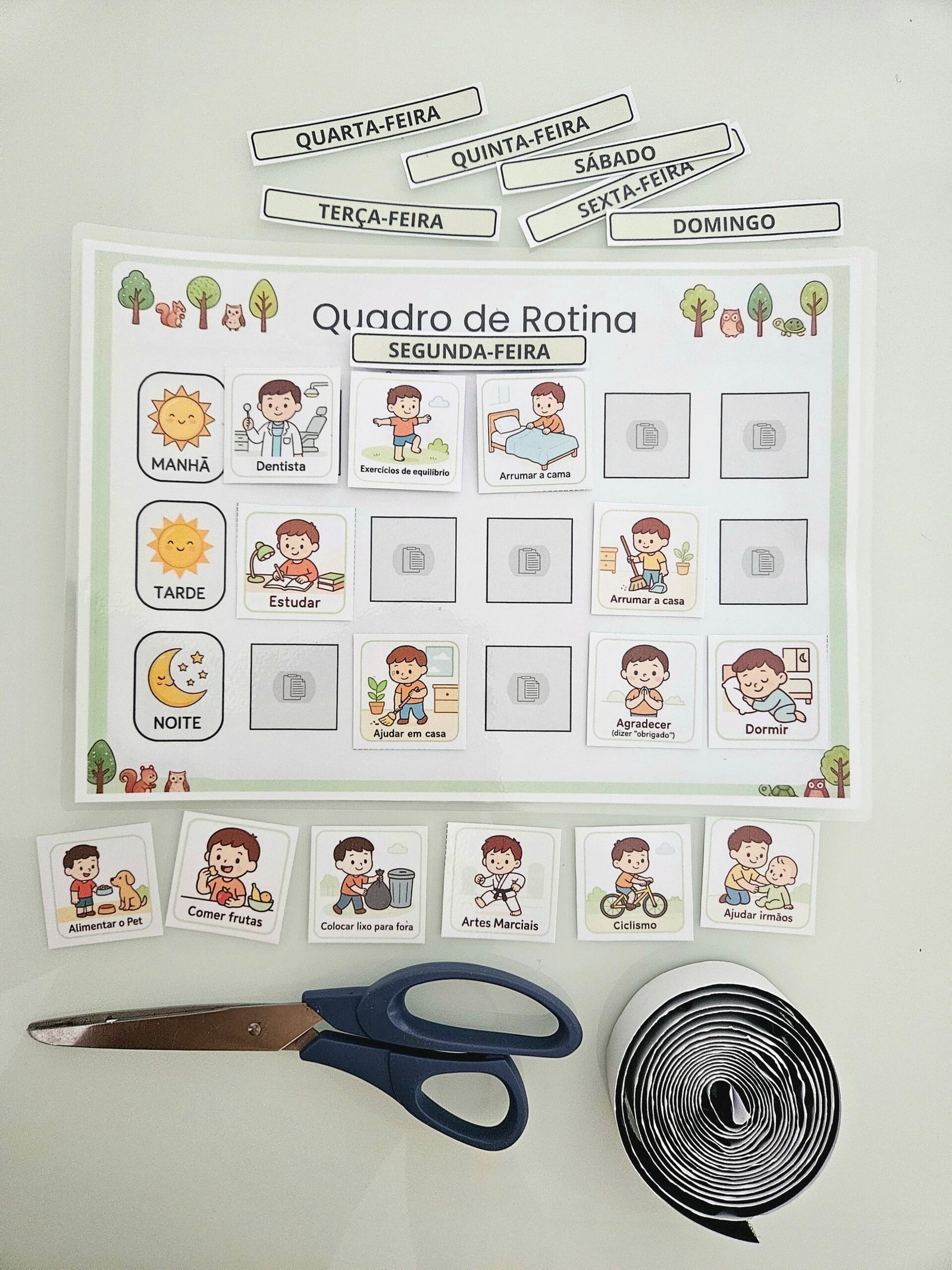 Modelos de Quadros de Rotina