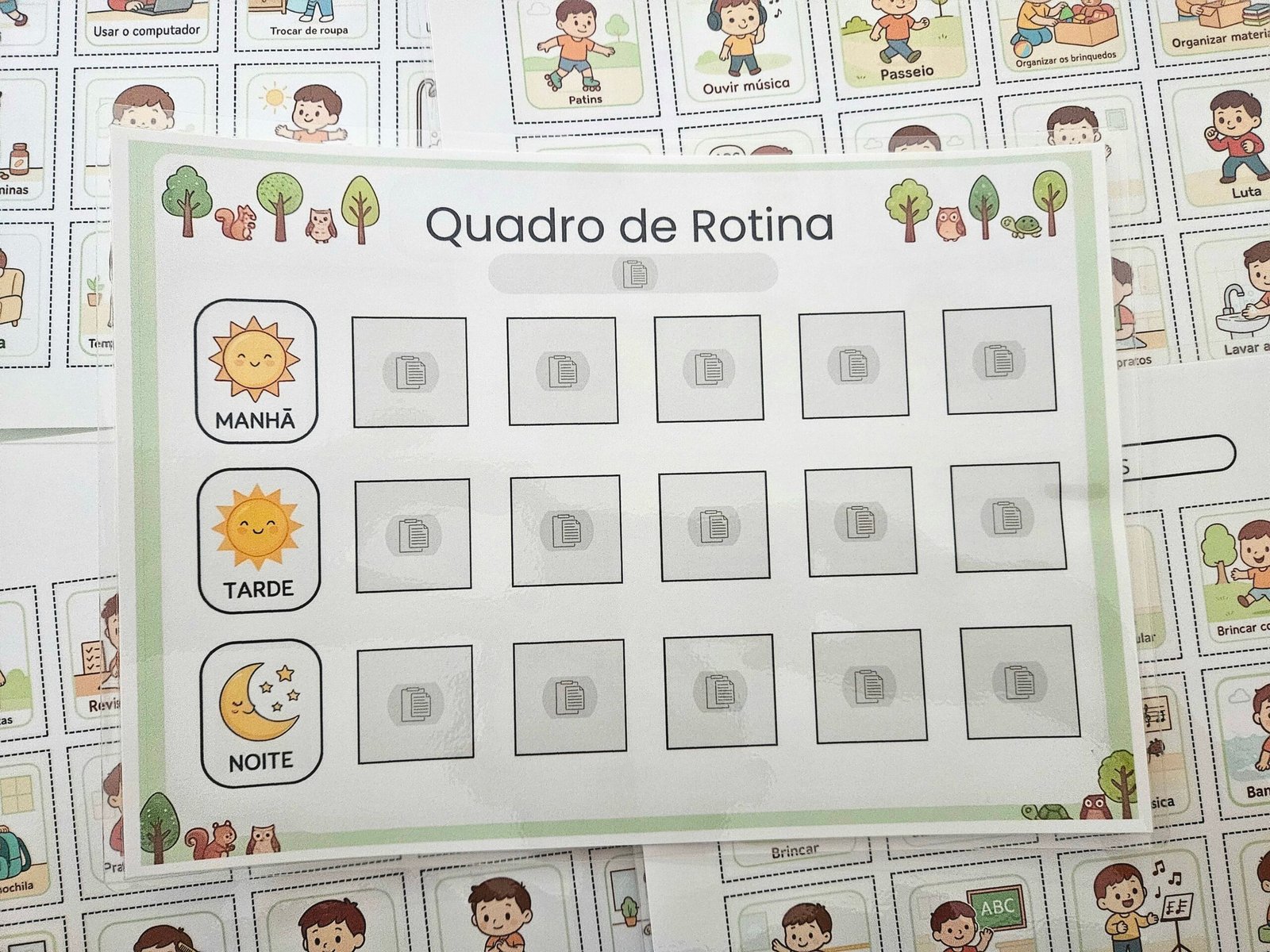 Quadro de Rotina Infantil para Imprimir Quadro de Rotina Infantil para Imprimir