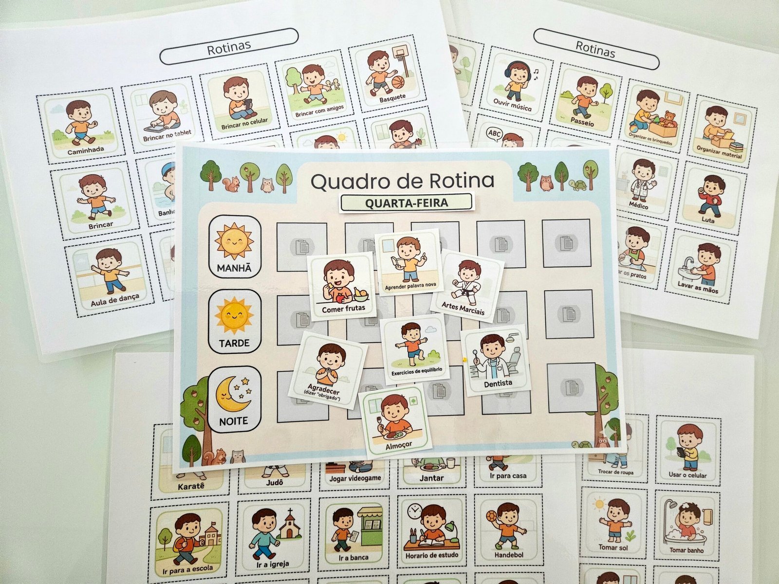 Quadro de Rotina Infantil para Imprimir Quadro de Rotina Infantil para Imprimir