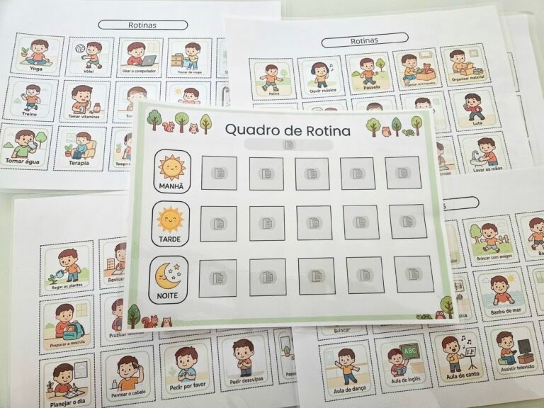 Quadro de Rotina Infantil para Imprimir em PDF