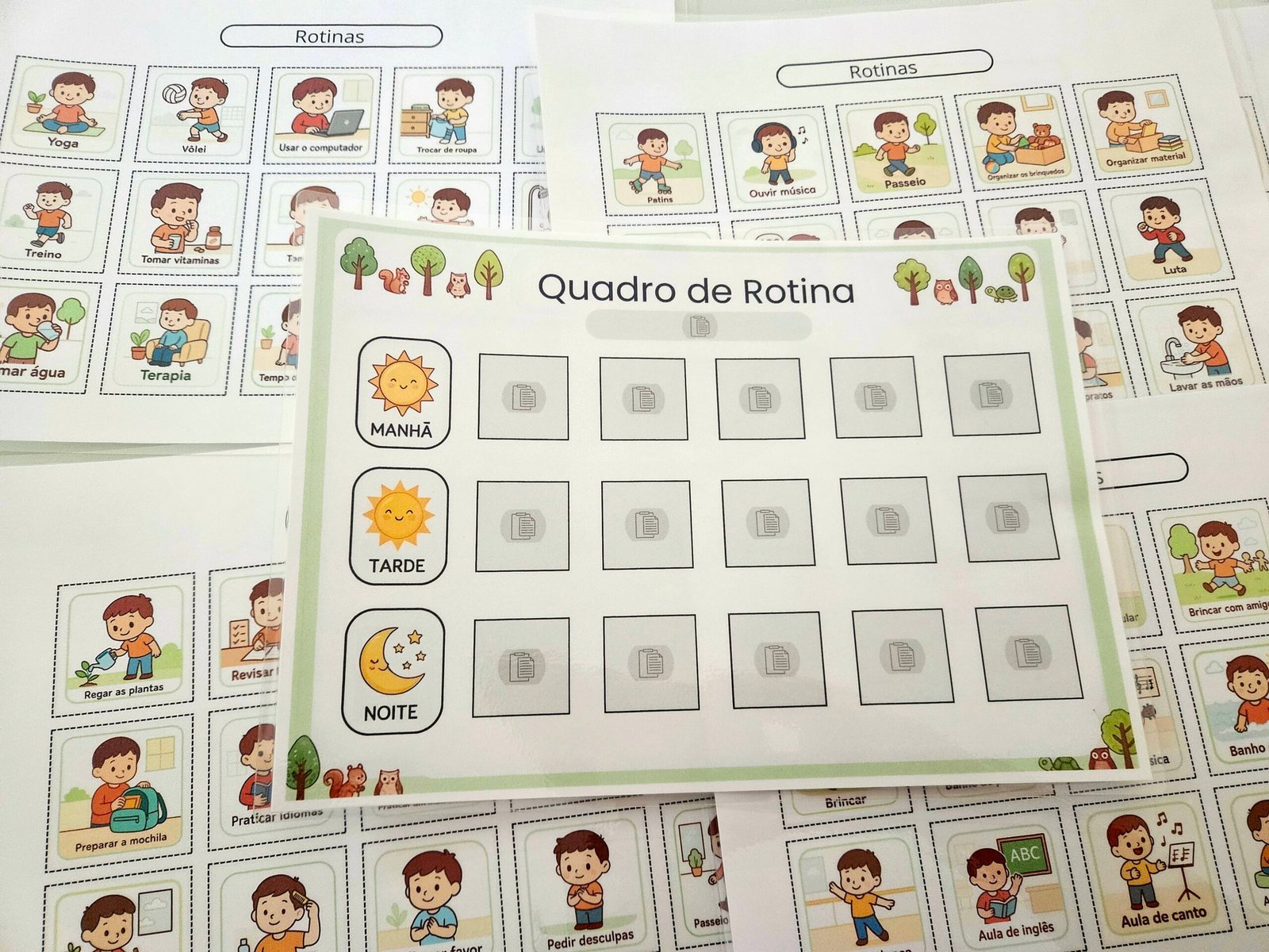 Quadro de Rotina Autismo
