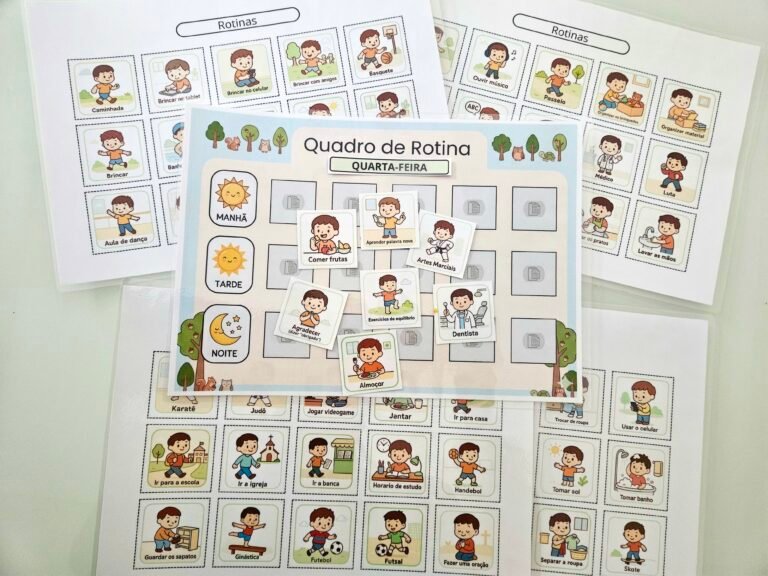 quadro de atividades diárias