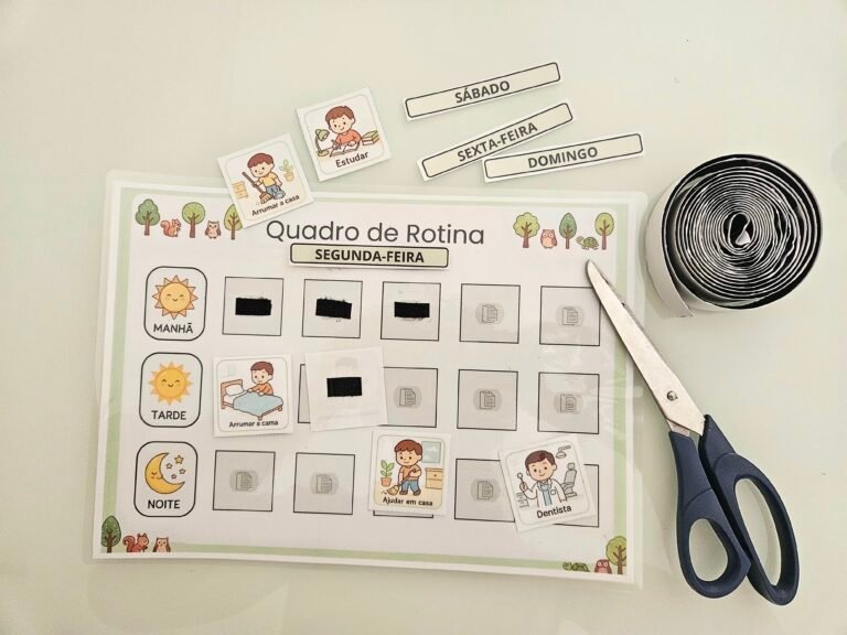 Quadro de Rotina Infantil