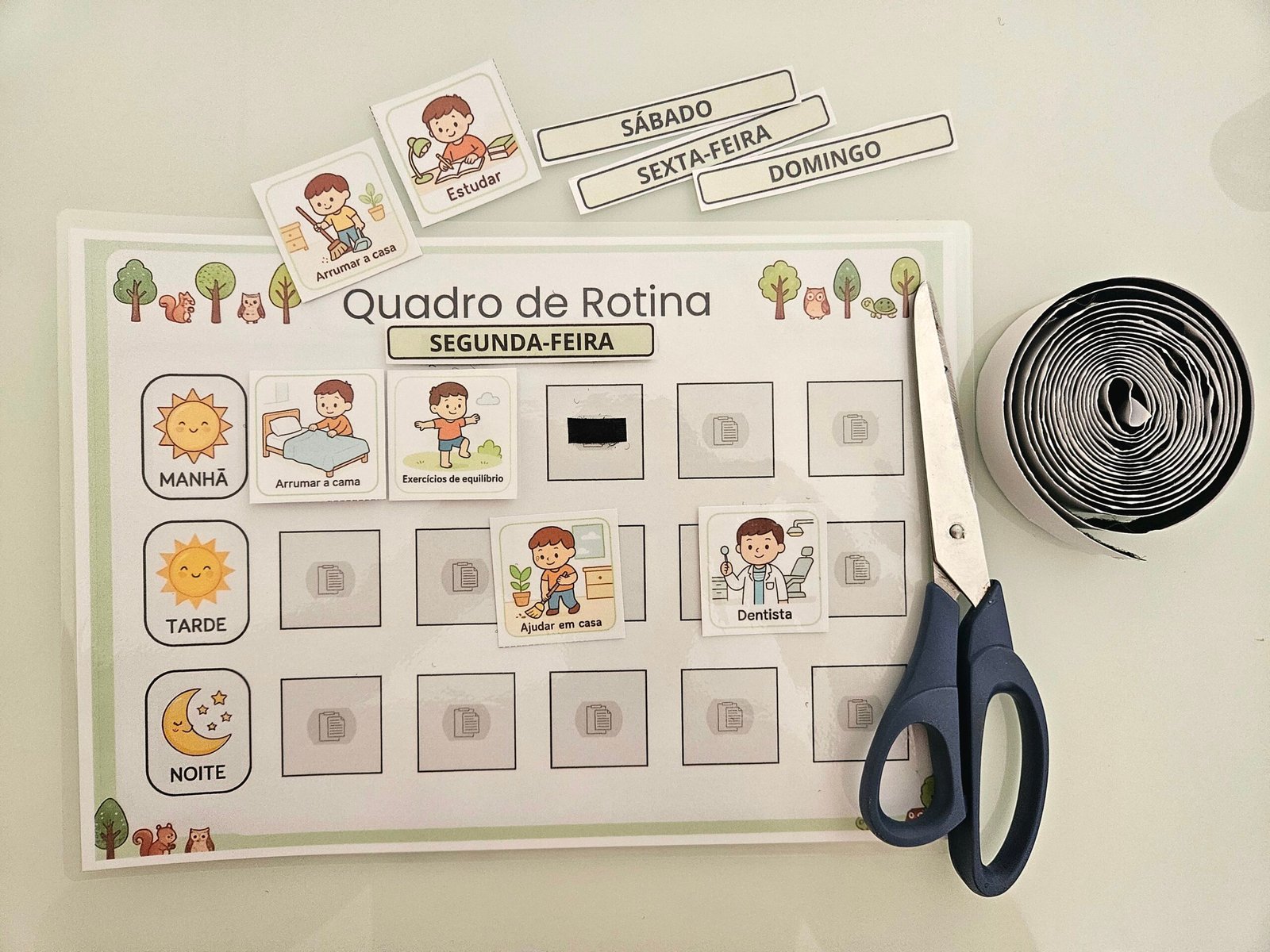 Quadro de Rotina Infantil para Imprimir Quadro de Rotina Infantil para Imprimir