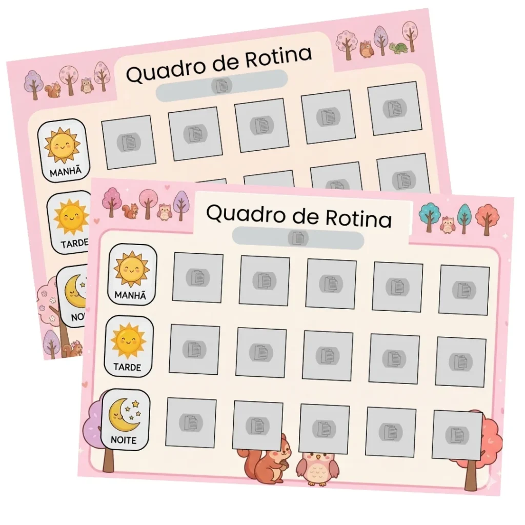 quadro de rotina para crianças (