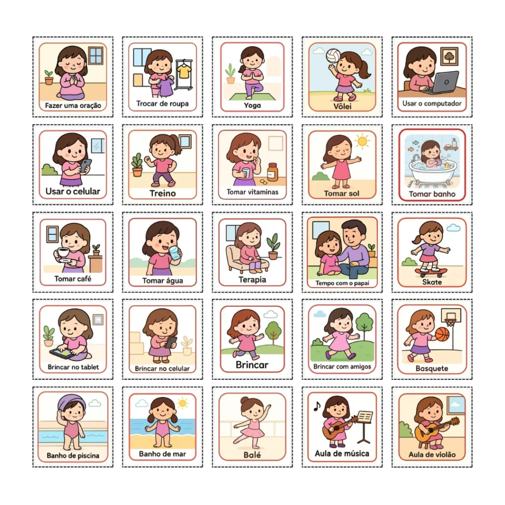 quadro de rotina para crianças (